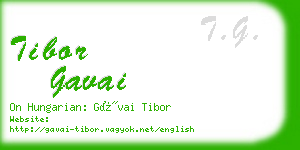 tibor gavai business card